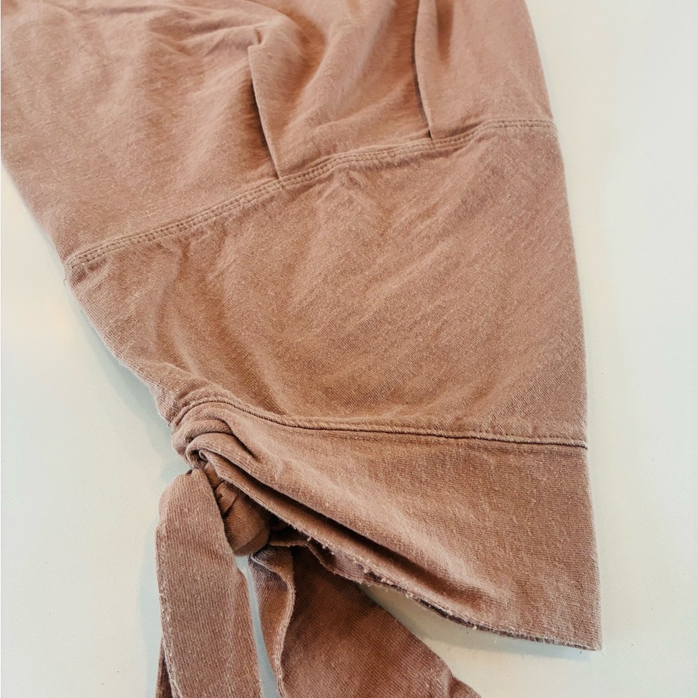Chic Tan Casual Cotton Pants View 3